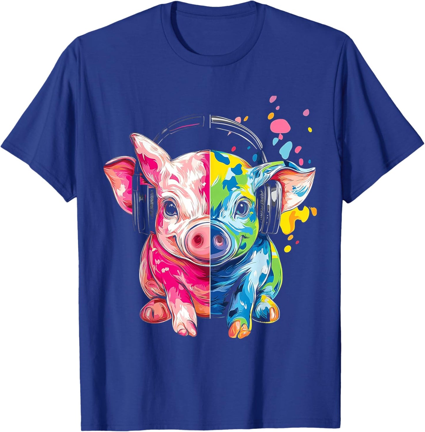Piglet Illustration Animal Piglet T-Shirt - T-Shirt | Royal