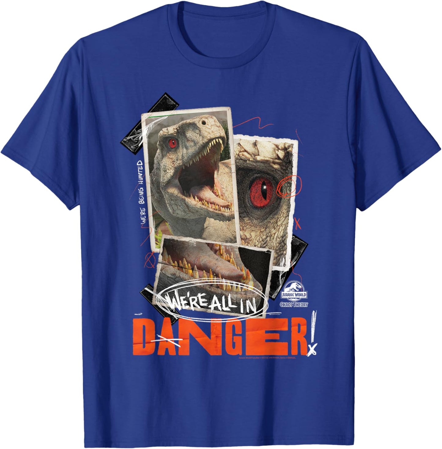 Jurassic World: Chaos Theory Danger T-Shirt - T-Shirt | Royal