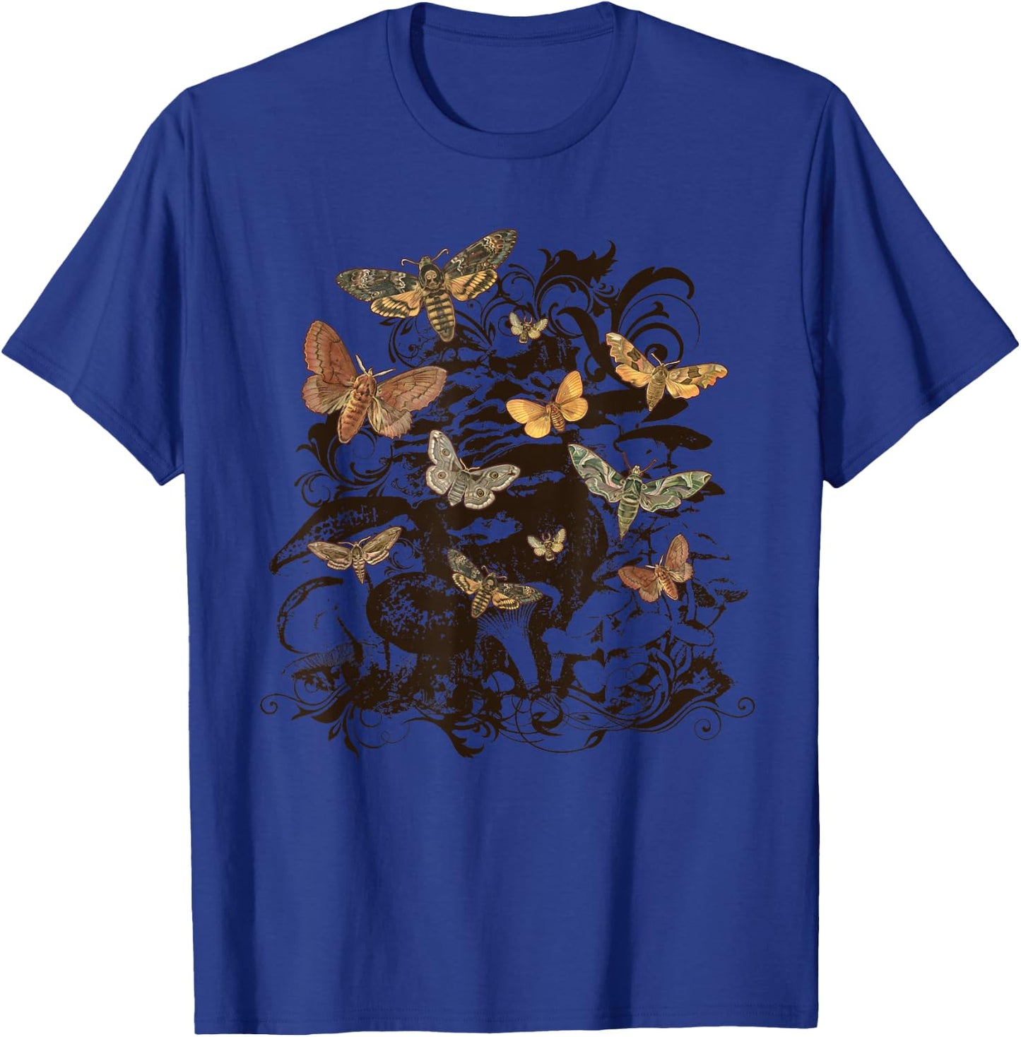 Fairy Grunge Fairycore Aesthetic Luna Moth Mushroom Grunge T-Shirt - T-Shirt | Royal