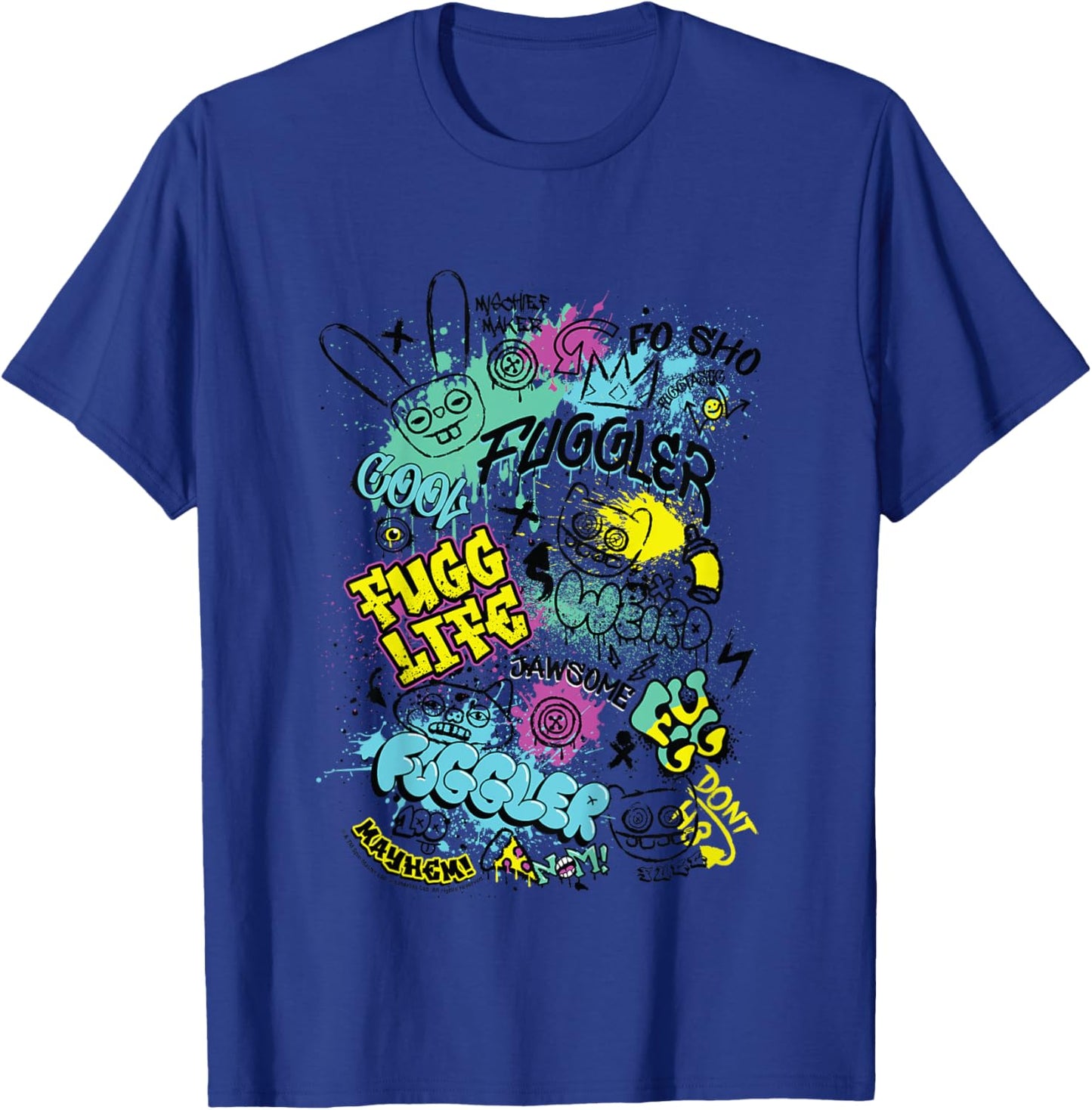 Fuggler Funny Ugly Monsters Graffiti Tags Kids T-Shirt - T-Shirt | Royal