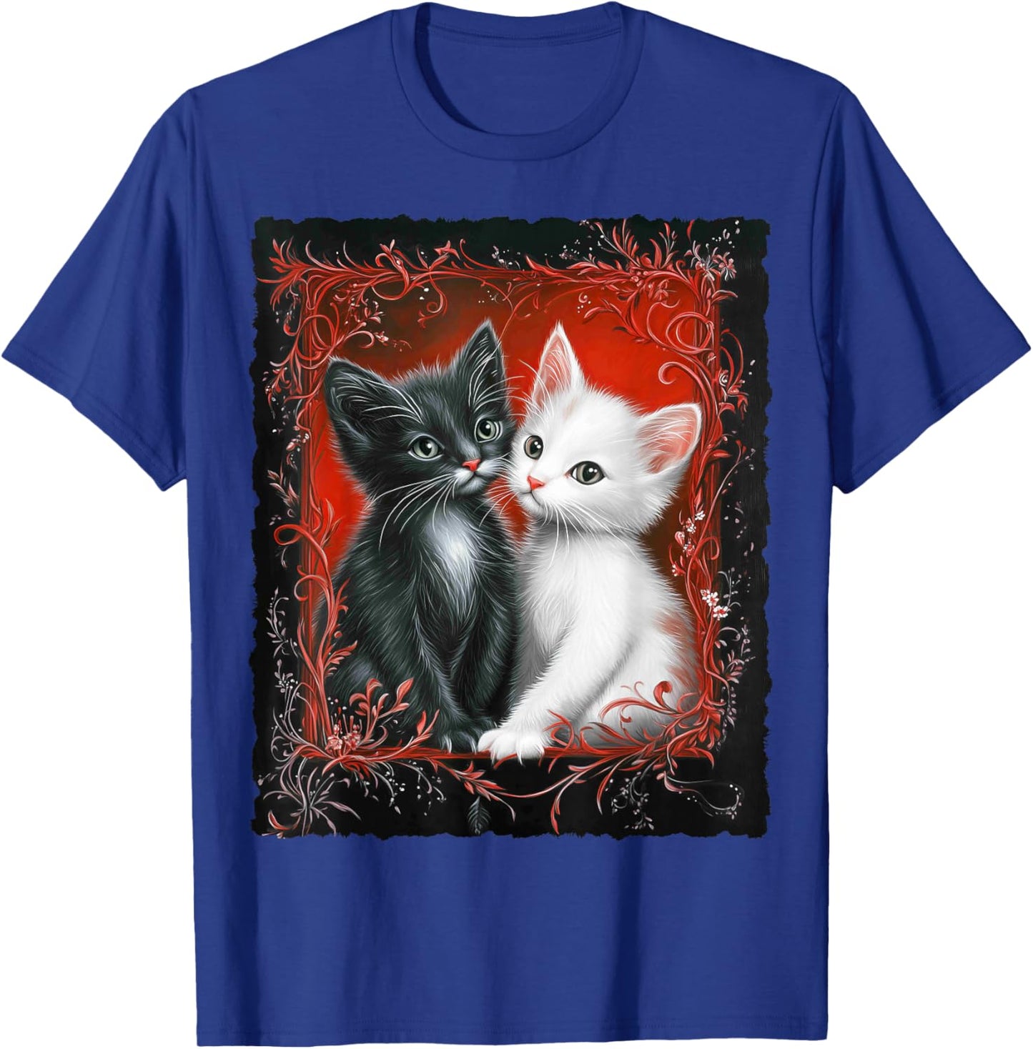 Cute Magical Cat Kitten Fantasy Art Design T-Shirt - T-Shirt | Royal