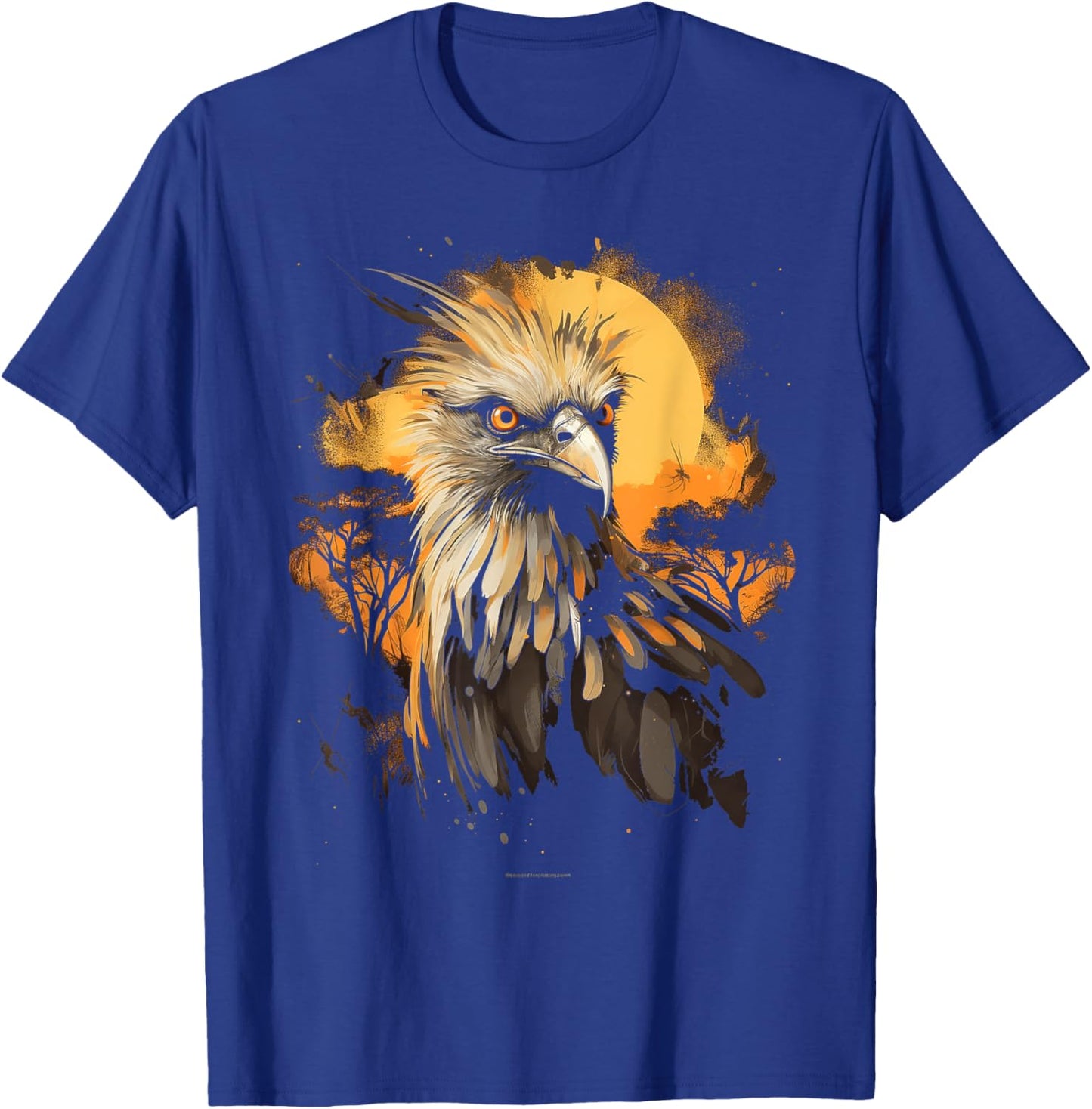Secretary Bird African Animal Gift Safari T-Shirt - T-Shirt | Royal