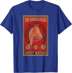 Matchbook Collector Gift Horse Head Matches T-Shirt - T-Shirt | Royal