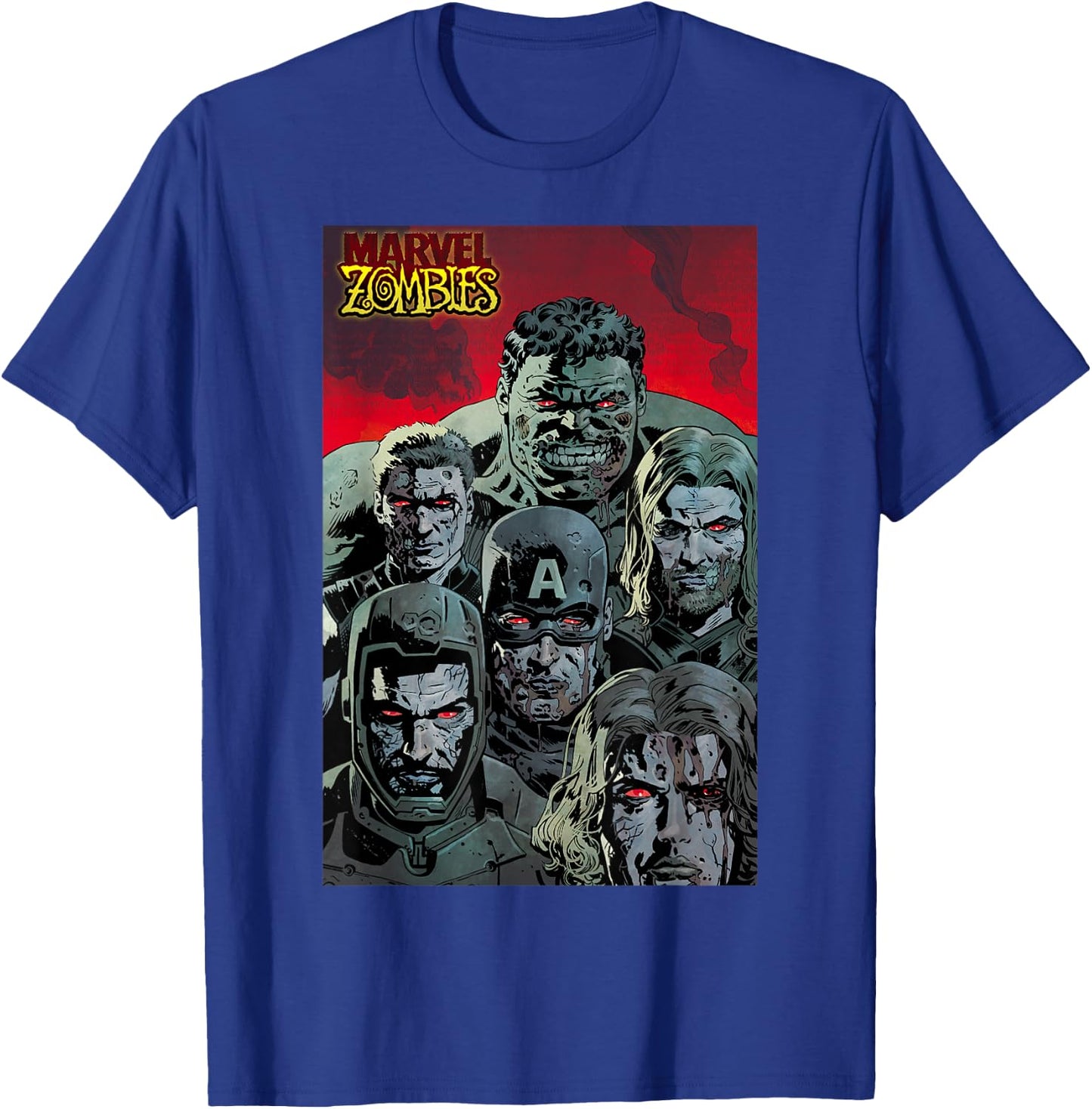 Marvel Zombies Avengers Zombie Group Shot T-Shirt - T-Shirt | Royal