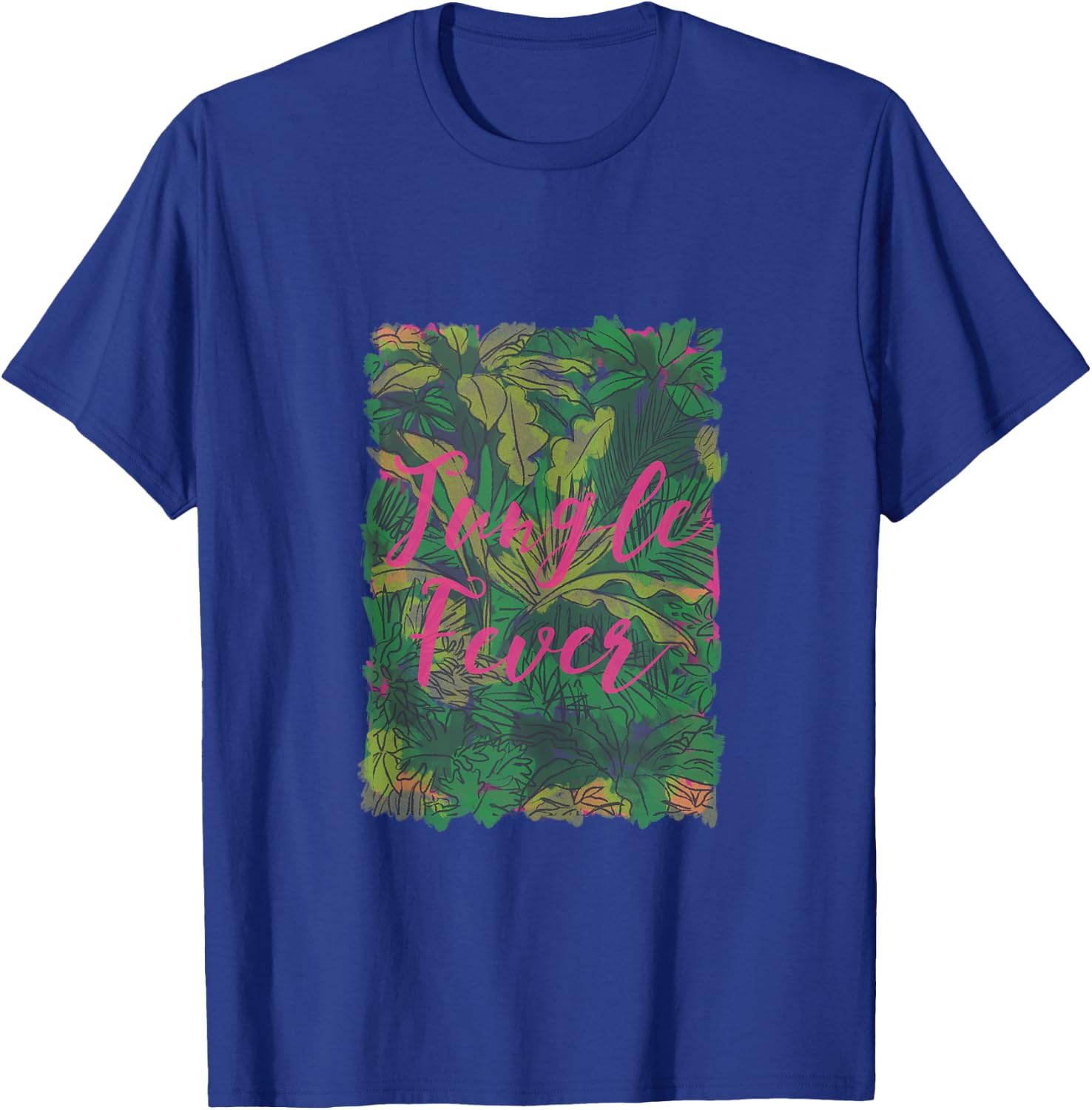 Jungle Fever Palm Trees Party Tropic Vibes Gift Girls Boys T-Shirt - T-Shirt | Royal