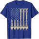 Chiropractors Office Spine Chiropractic American Flag Gift Women Men T-Shirt - T-Shirt | Royal
