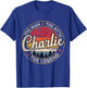 Charlie The Man The Myth The Legend Personalized Name T-Shirt - T-Shirt | Royal