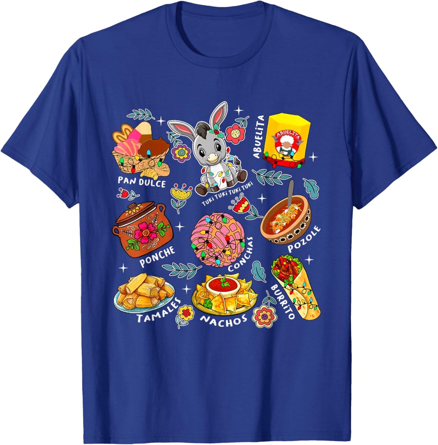 Mi Burrito Sabanero Mexican Tuki Tuki Donkey Latino Xmas T-Shirt - T-Shirt | Royal