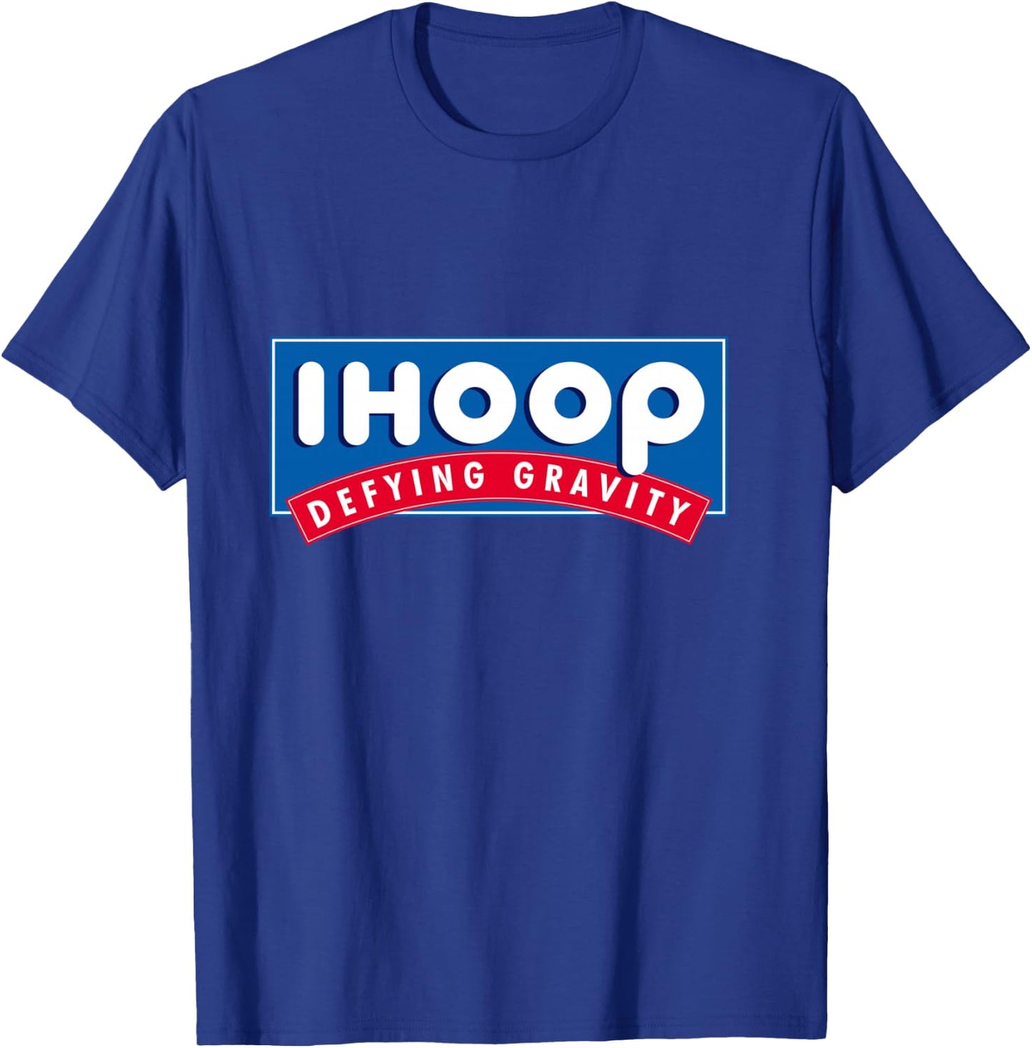 Ihoop I Hoop Defying Gravity - Basketball & Basketballer T-Shirt - T-Shirt | Royal