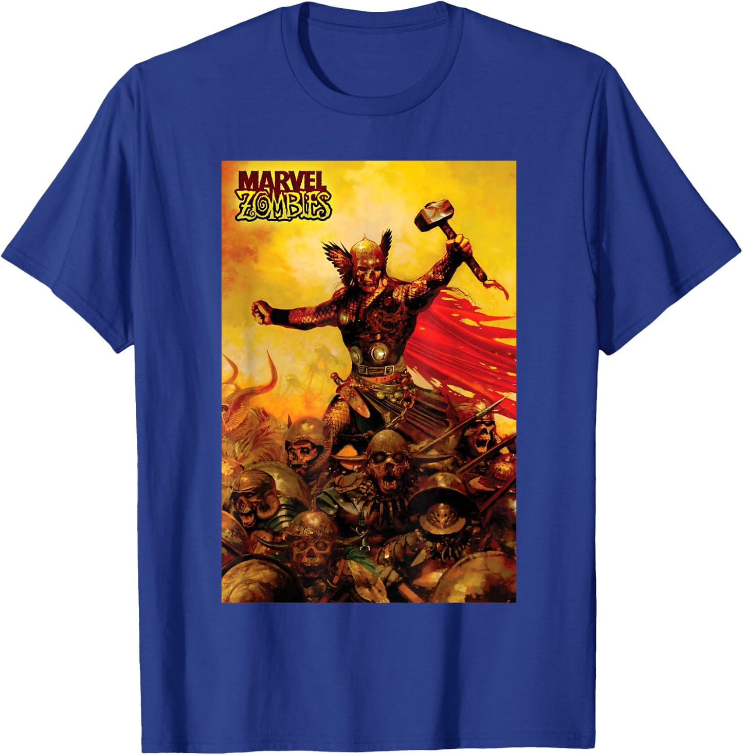 Marvel Zombies Thor Zombie Poster T-Shirt - T-Shirt | Royal