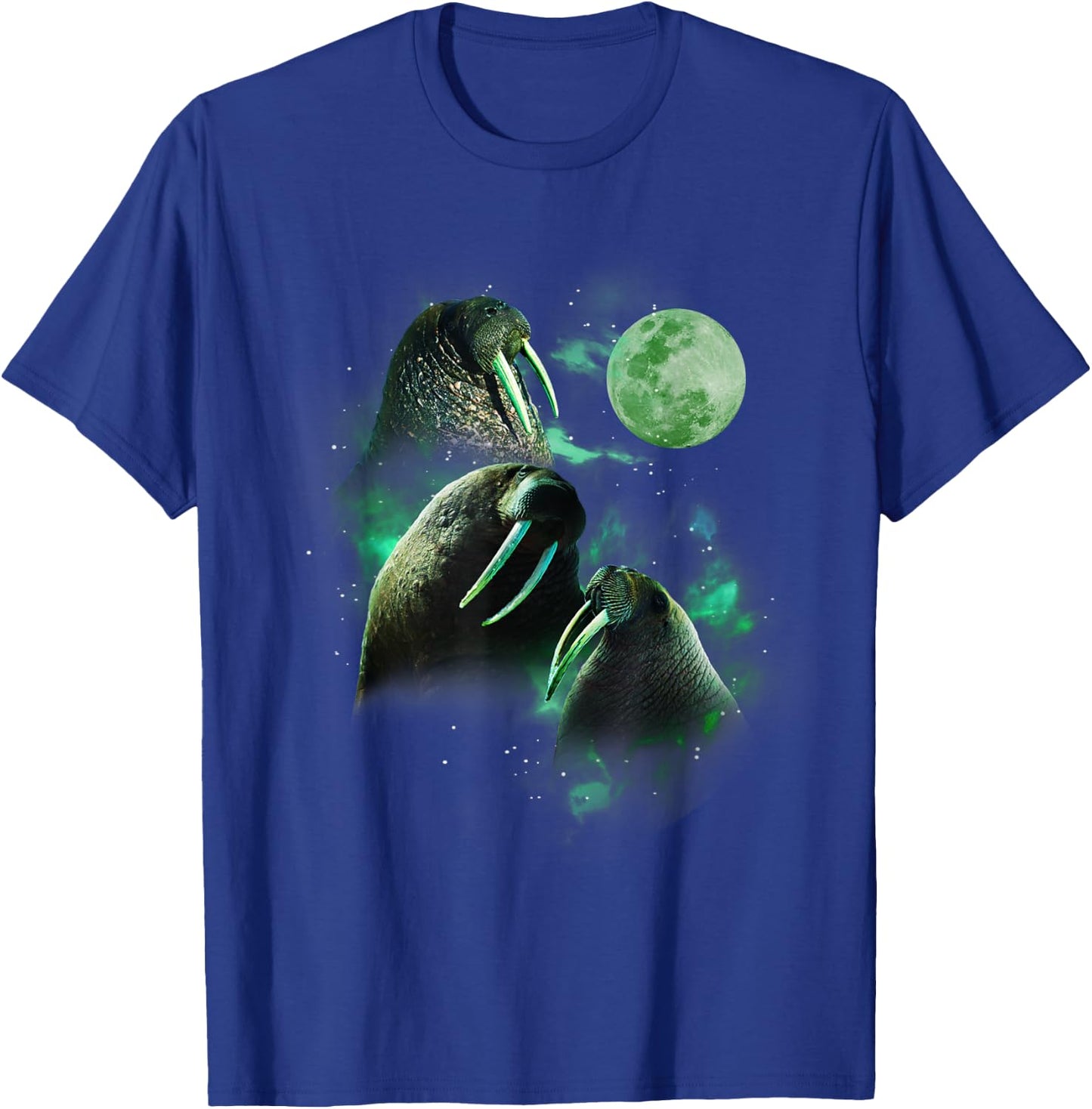 3 Walrus Moon Funny Parody T-Shirt - T-Shirt | Royal