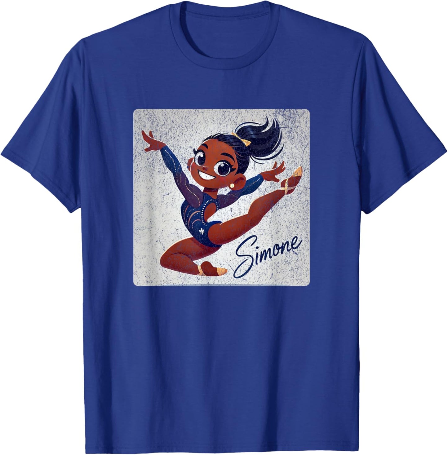 Simone T World Champion Retro Boys and Girls T-Shirt - T-Shirt | Royal