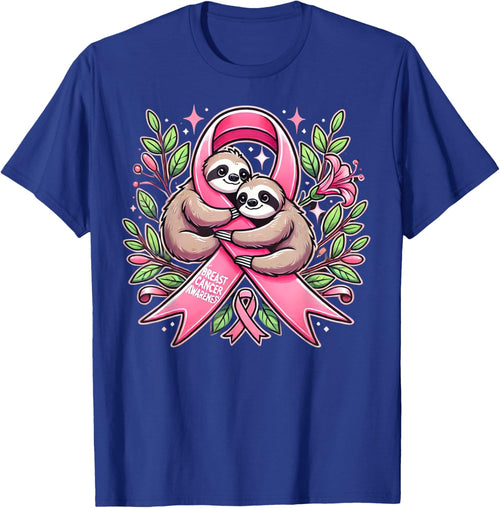 Breast Cancer Awareness Sloth Ribbon