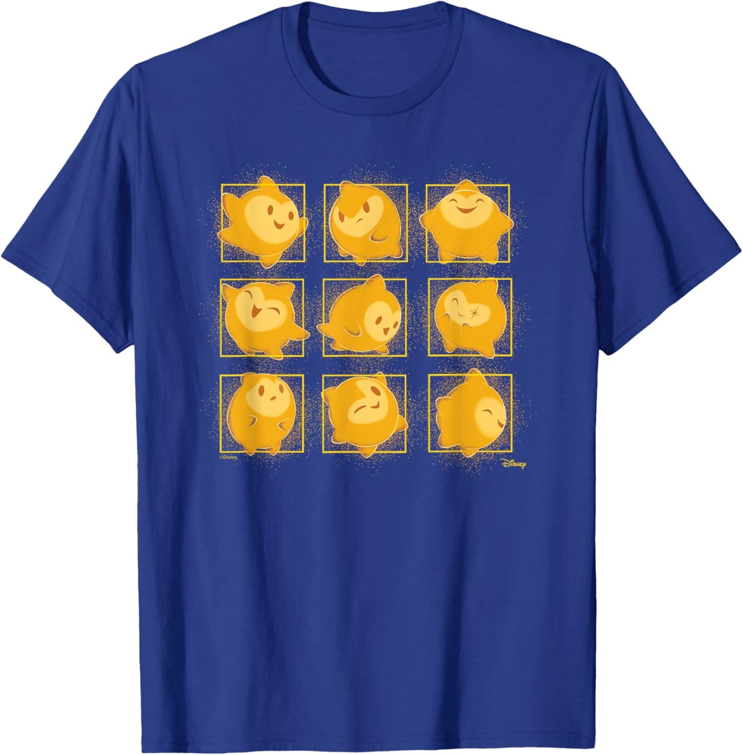 Wish - Star Face Grid T-Shirt - T-Shirt | Royal