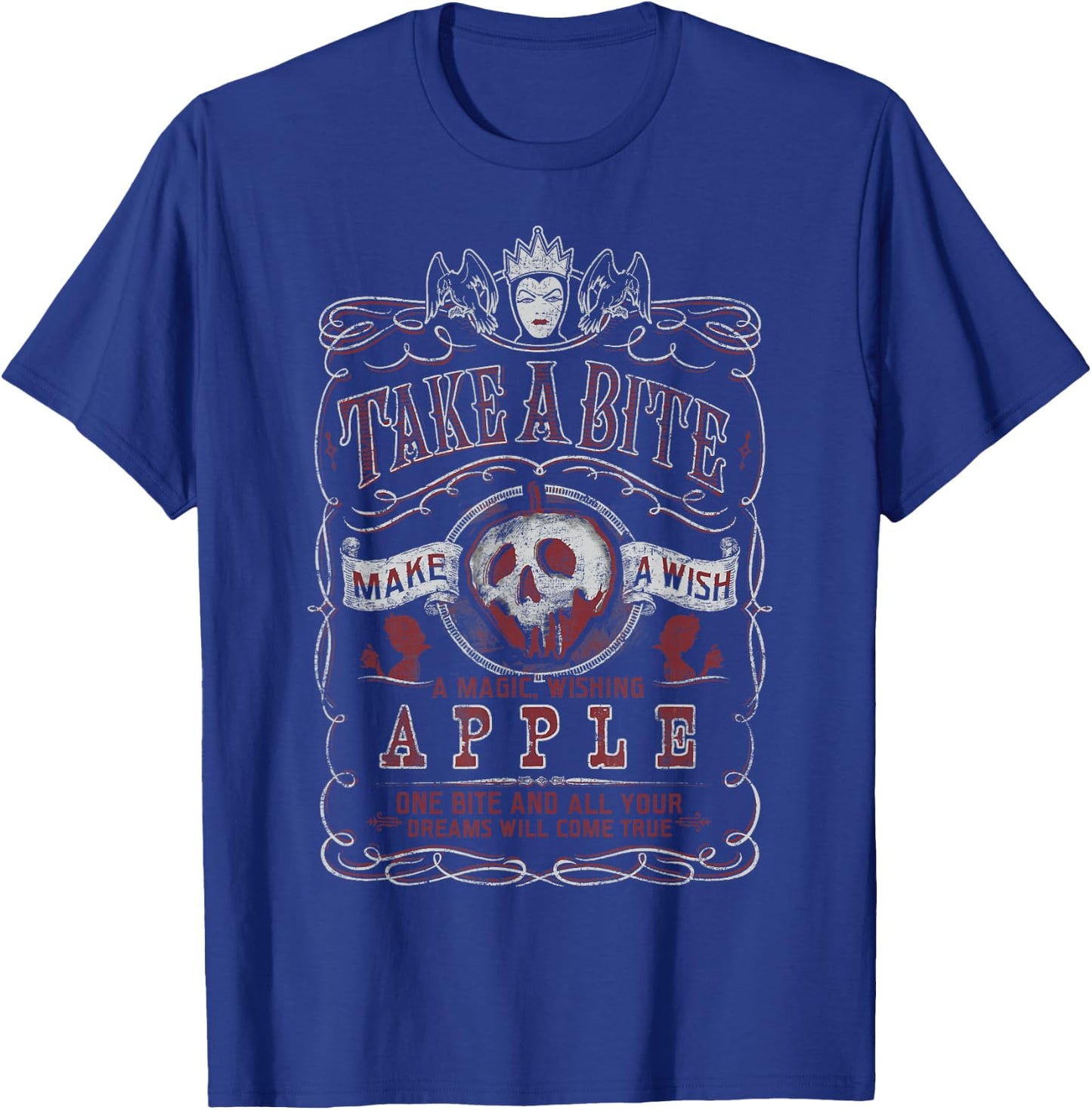 Disney Snow White Take A Bite Vintage Poster T-Shirt - T-Shirt | Royal