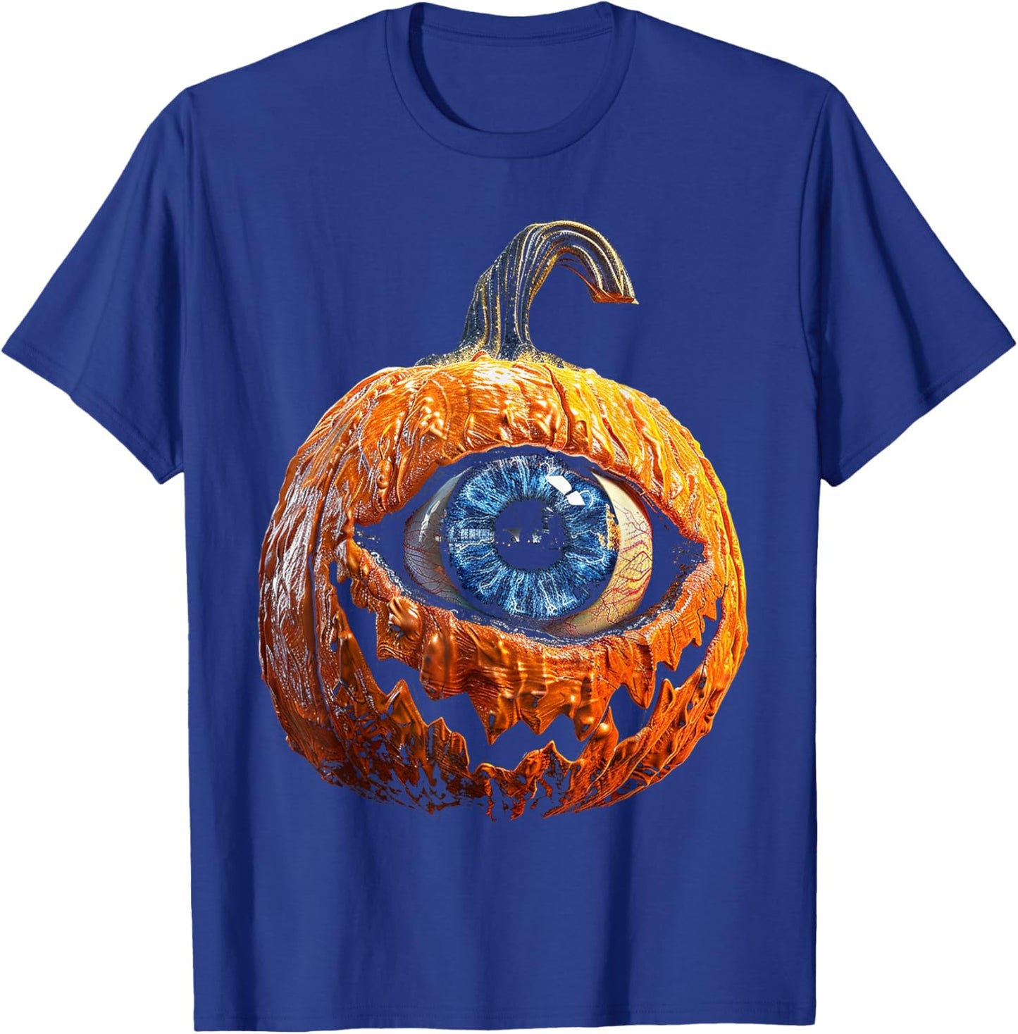 Pumpkin Costume Halloween Graphic Art Pumpkin T-Shirt - T-Shirt | Royal