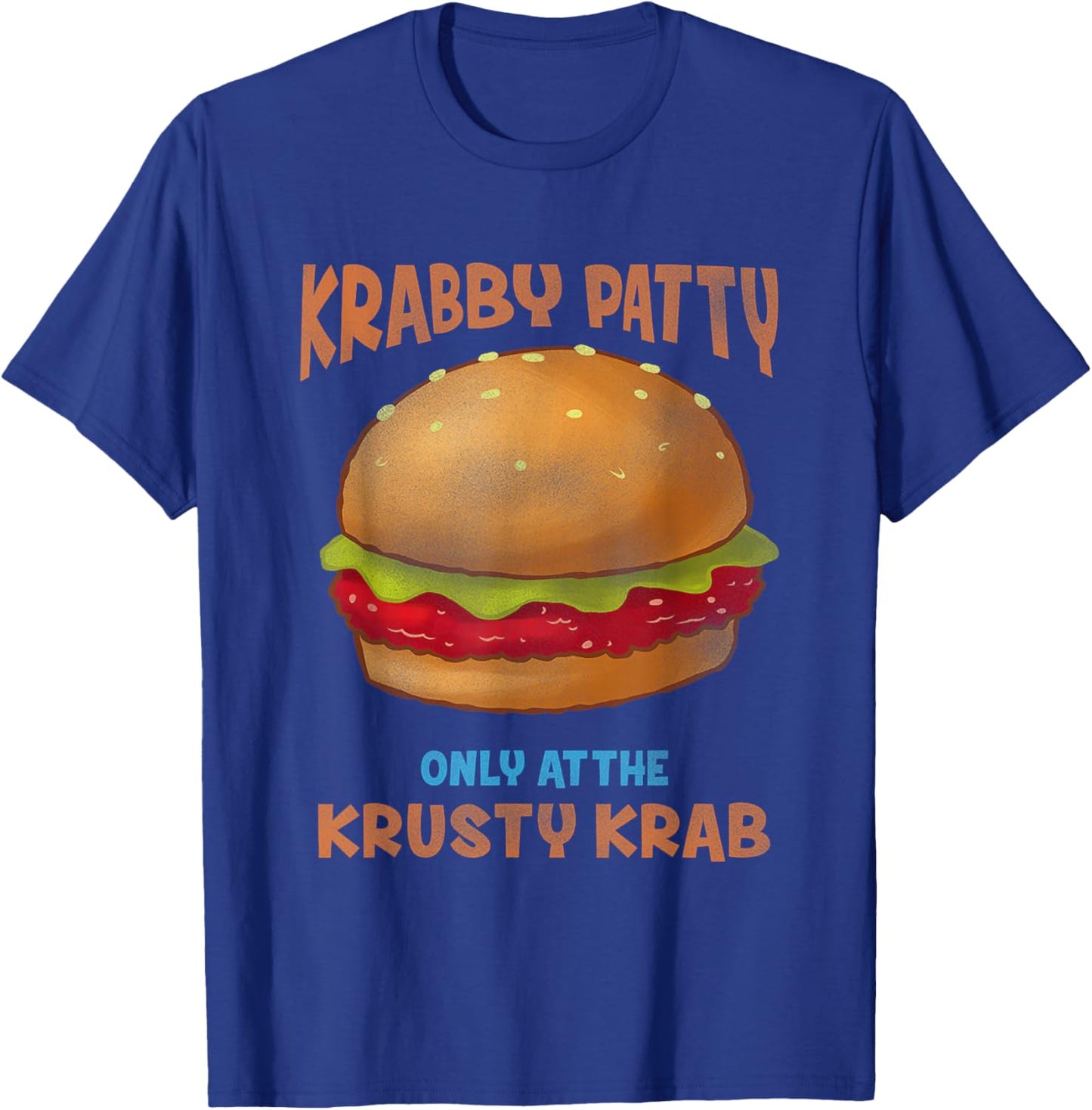 SpongeBob SquarePants Krabby Patty Only At The KK Vintage Ad T-Shirt - T-Shirt | Royal