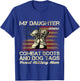 My Daughter Wears Combat Boots and Dog Tags Proud Mom Men Women Kids T-Shirt - T-Shirt | Royal