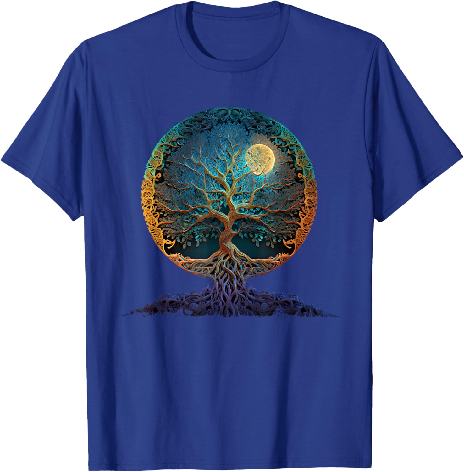 Tree Of Life Yoga Zen Namaste Meditation T-Shirt - T-Shirt | Royal