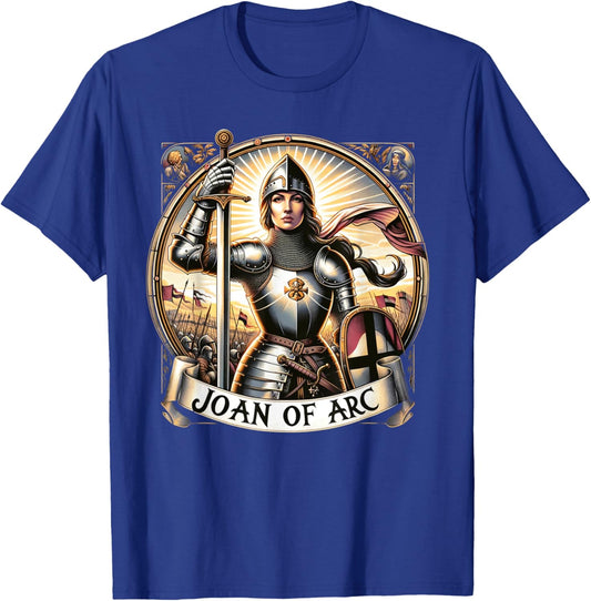 Saint Joan of Arc Catholic T-Shirt - T-Shirt | Royal