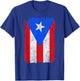 Vintage Boricua Puerto Rican Puerto Rico PR Flag Pride Roots T-Shirt - T-Shirt | Royal