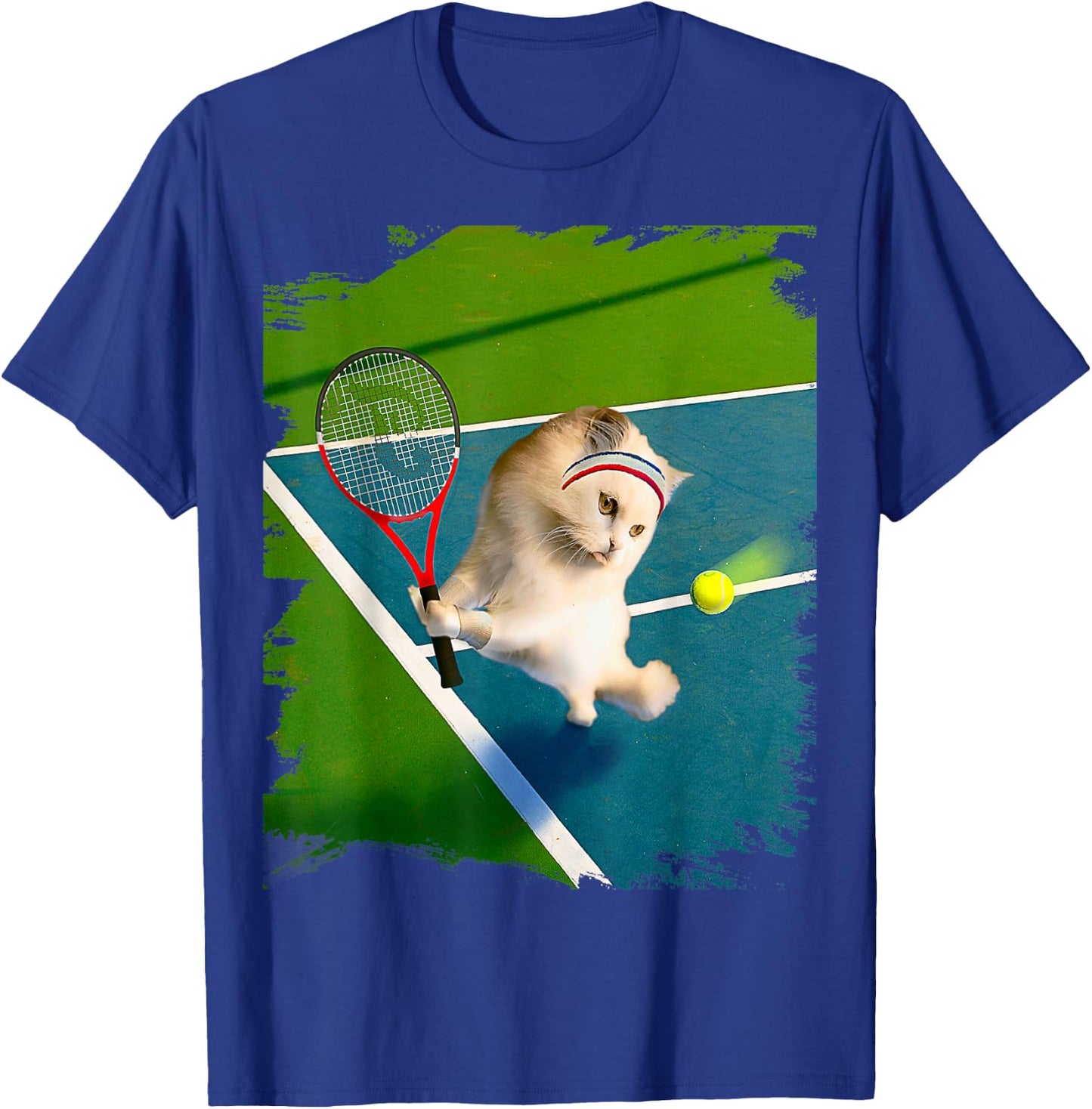 Persian Cat Playing Tennis T-Shirt - T-Shirt | Royal