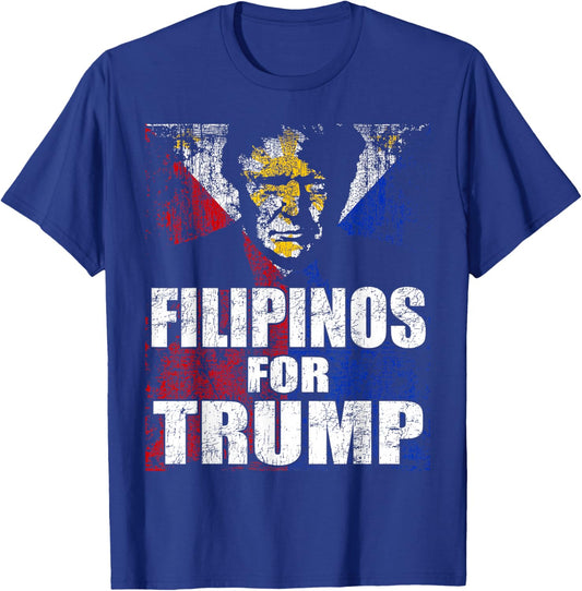 Filipinos For Trump T-Shirt - T-Shirt | Royal