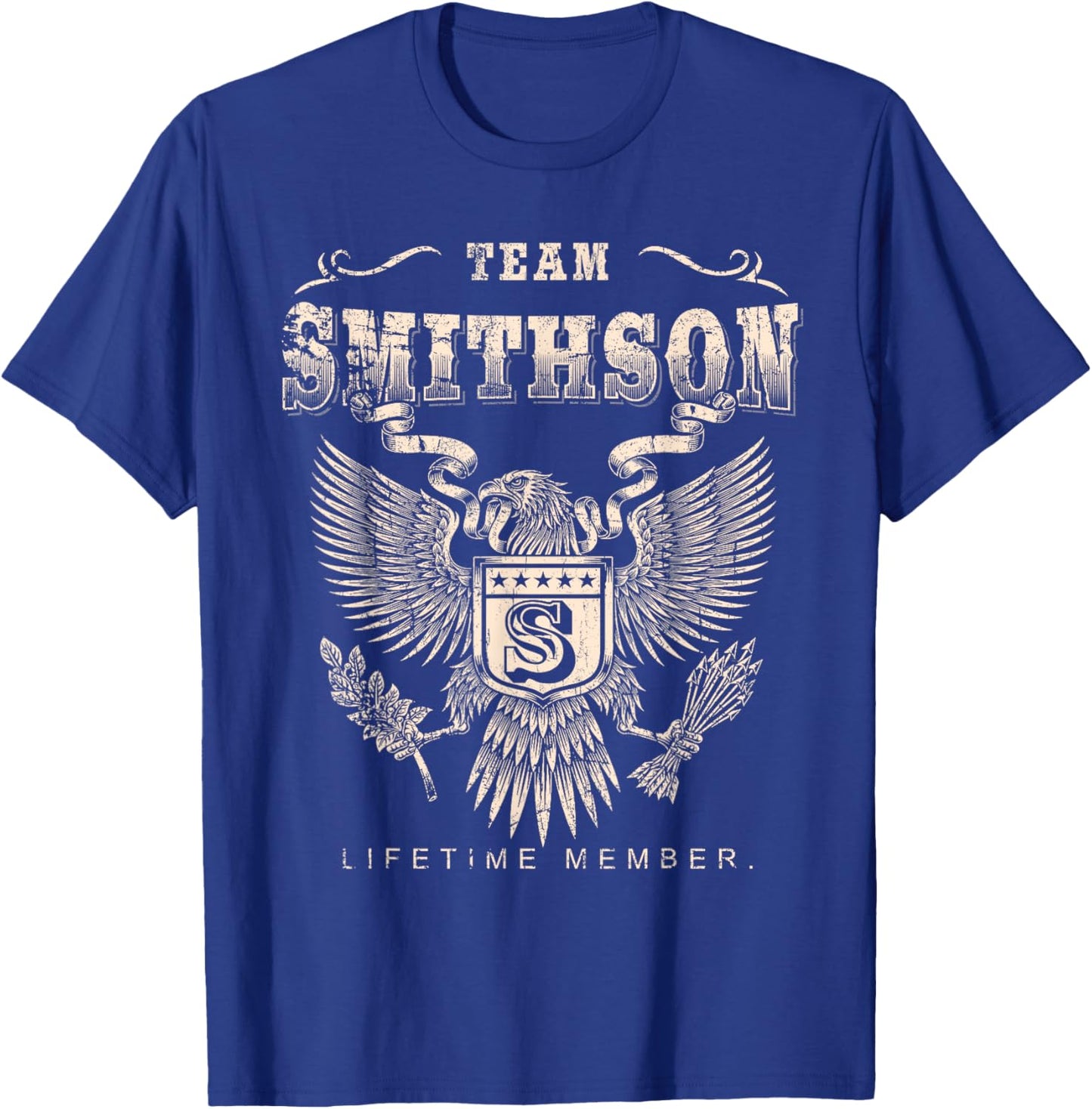 Team Smithson Lifetime Member - Smithson Last Name T-Shirt - T-Shirt | Royal