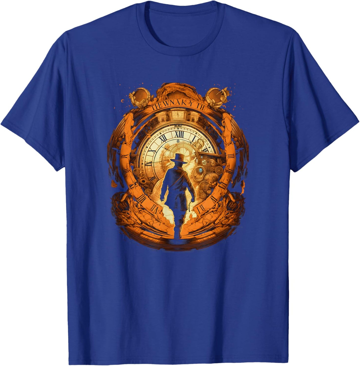 Time Traveler: Time Travel Tunnel Scientist in Time Machine T-Shirt - T-Shirt | Royal