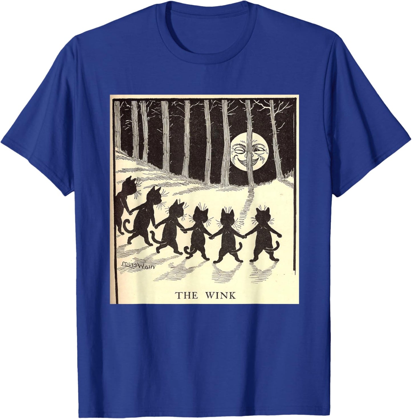 The Wink - Wain Cats Dancing Around The Moon T-Shirt - T-Shirt | Royal