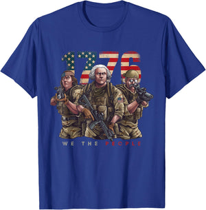 George Washington Ben Franklin Special Operators July 4th T-Shirt - T-Shirt | Royal