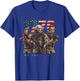 George Washington Ben Franklin Special Operators July 4th T-Shirt - T-Shirt | Royal