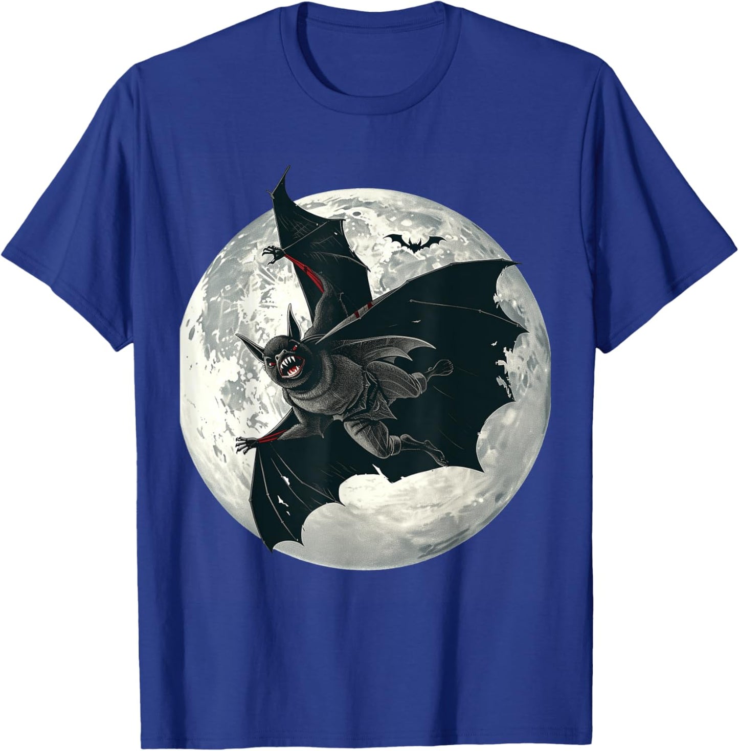 Gothic Vampire Bat Halloween Graphic T-Shirt - T-Shirt | Royal