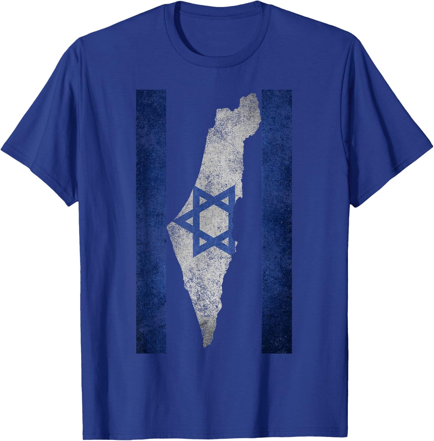 Israel Map Travel Jews Proud Jewish Gifts Israeli Flag T-Shirt - T-Shirt | Royal