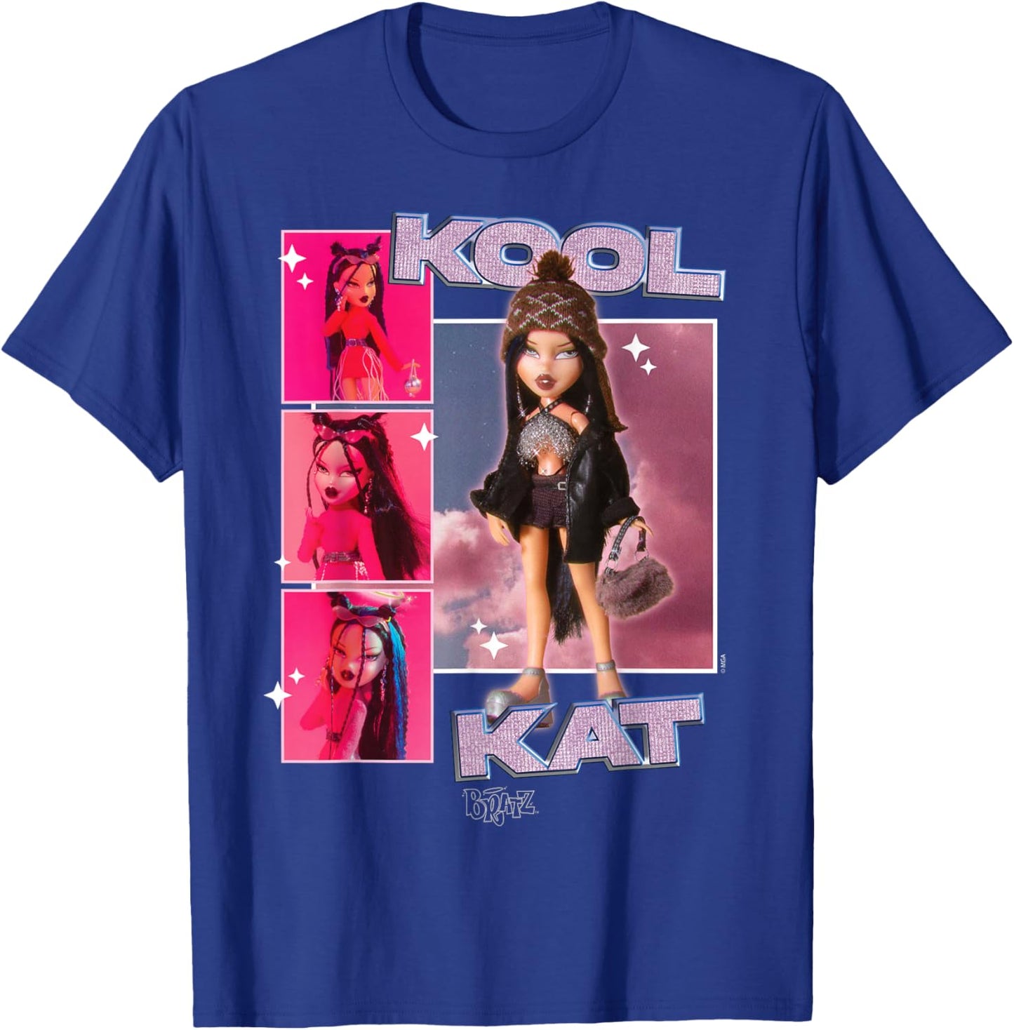 Bratz - Jade Kool Cat Doll Collage T-Shirt - T-Shirt | Royal