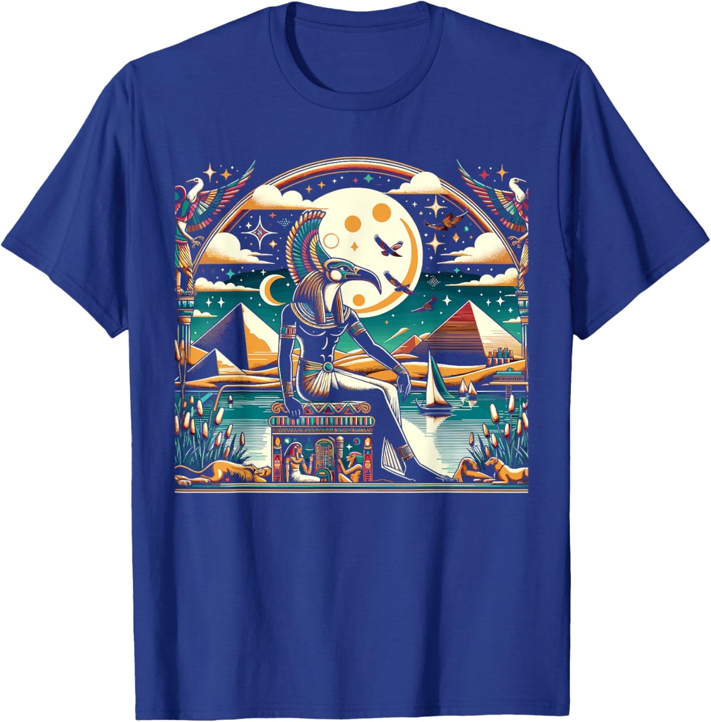 Thoth Egyptian Mythology Diety Ibis Ancient Egypt T-Shirt - T-Shirt | Royal