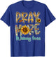 Pray More Worry Less - Jesus Christ Religion Faith Christian T-Shirt - T-Shirt | Royal