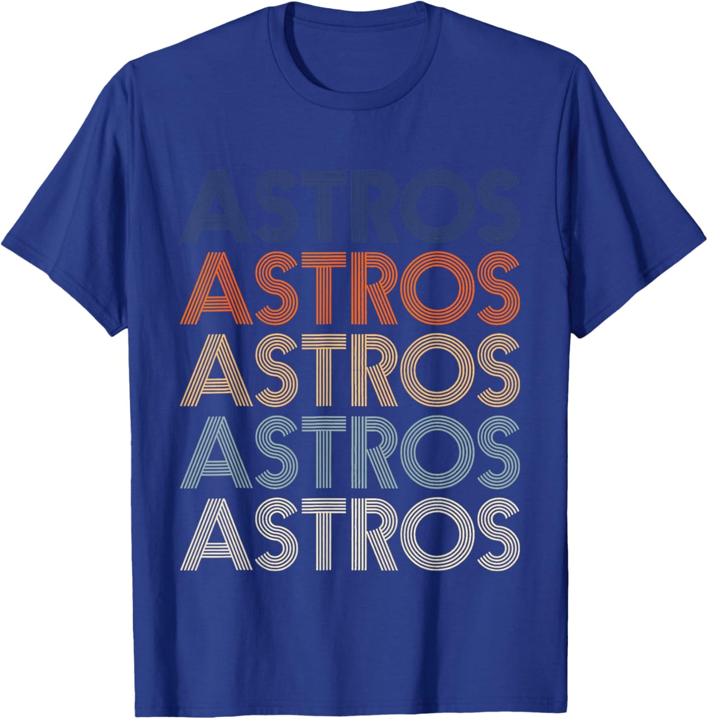 Vintage Astros Retro Style 70s 80s First Name T-Shirt - T-Shirt | Royal