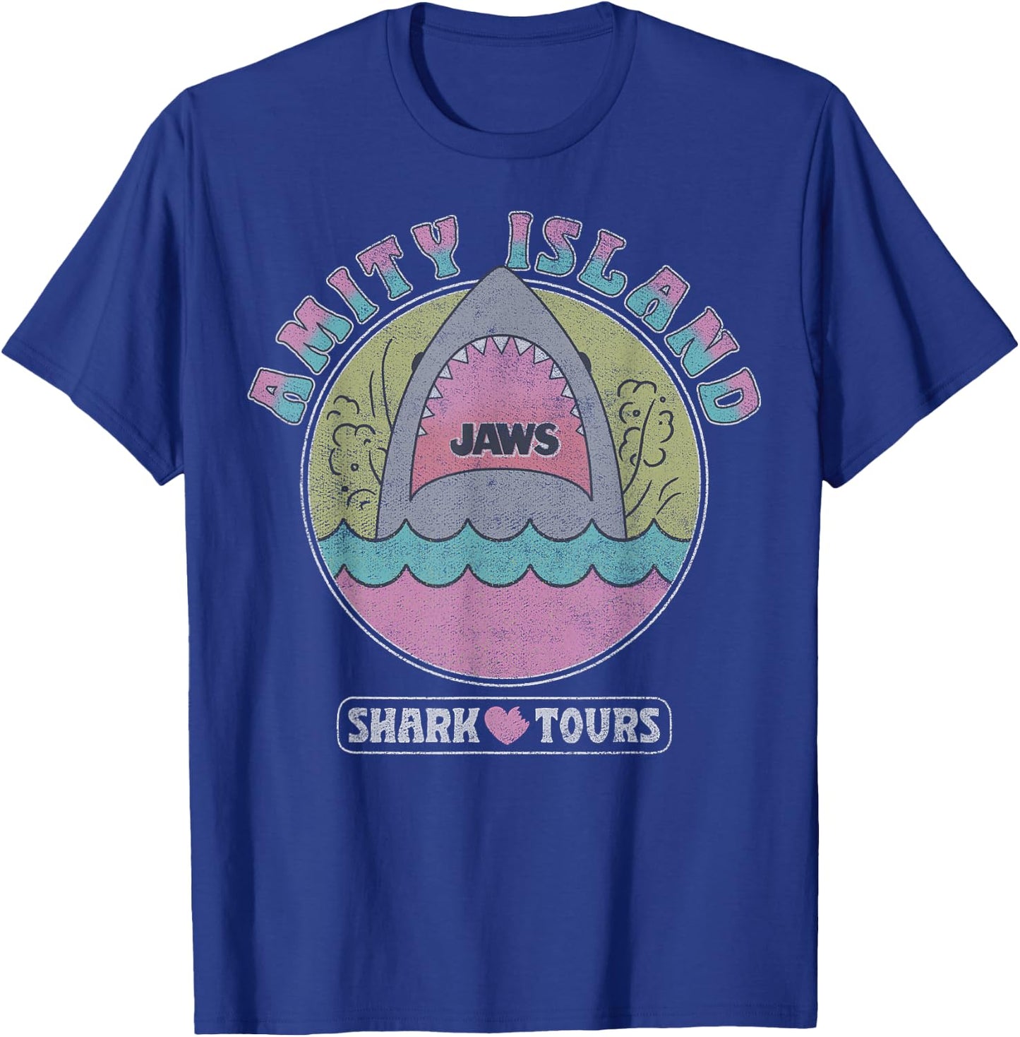 Jaws Amity Island Shark Tours T-Shirt - T-Shirt | Royal