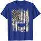 Camo US Flag Bbq Grill Vintage Grilling Smoking Patriotic T-Shirt - T-Shirt | Royal