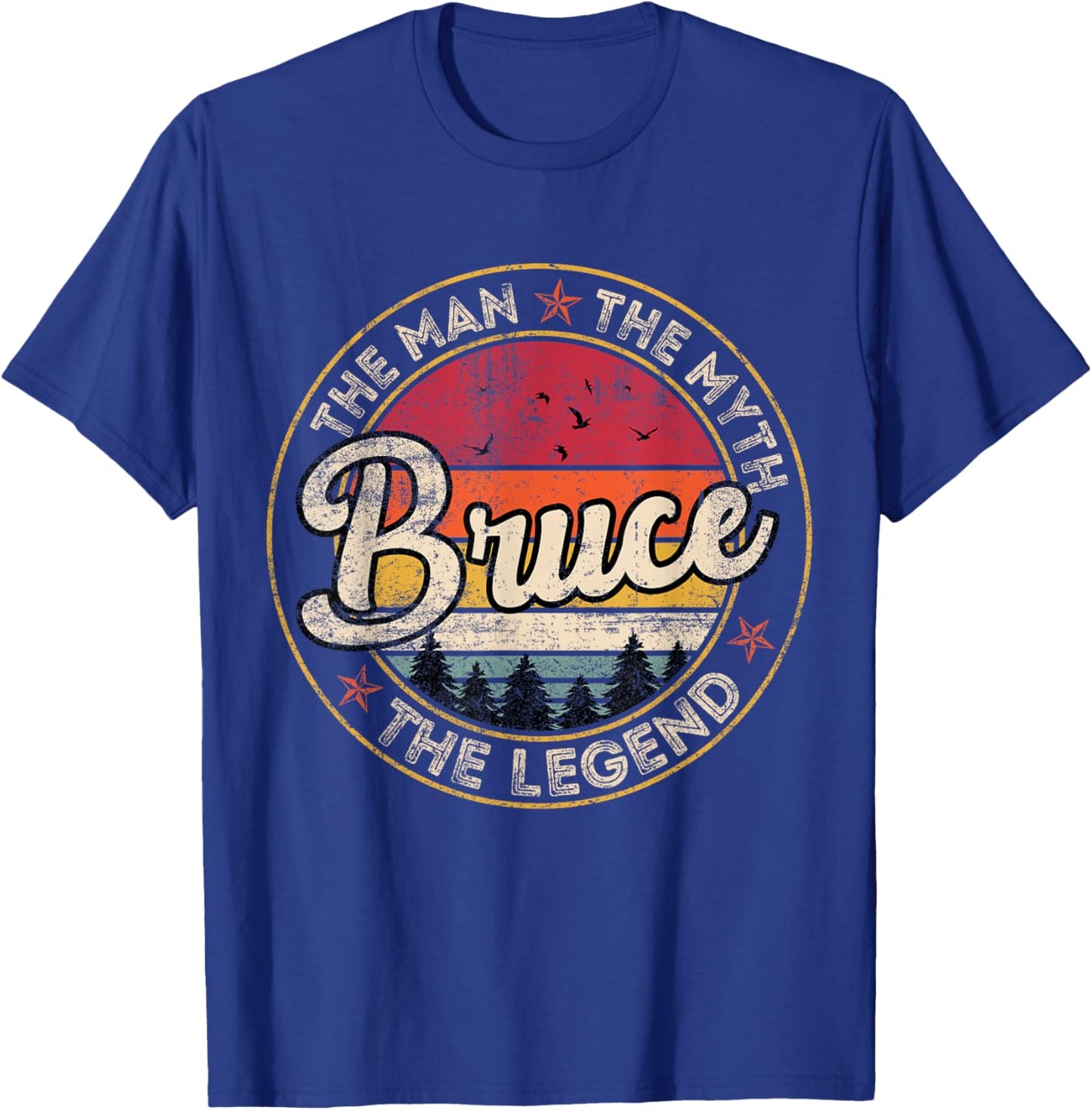 Bruce The Man The Myth The Legend Personalized Name T-Shirt - T-Shirt | Royal