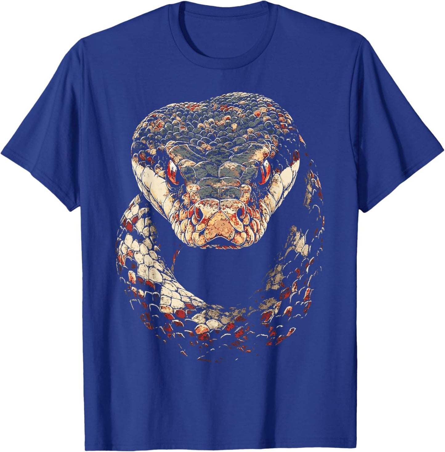 Rattlesnake Snake Graphic Art Rattlesnake T-Shirt - T-Shirt | Royal