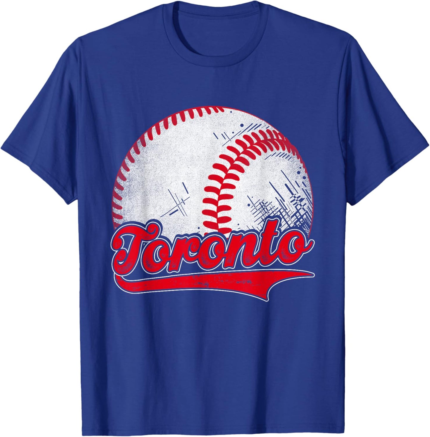 Vintage Toronto Graphic For Baseball Lover Men Women T-Shirt - T-Shirt | Royal