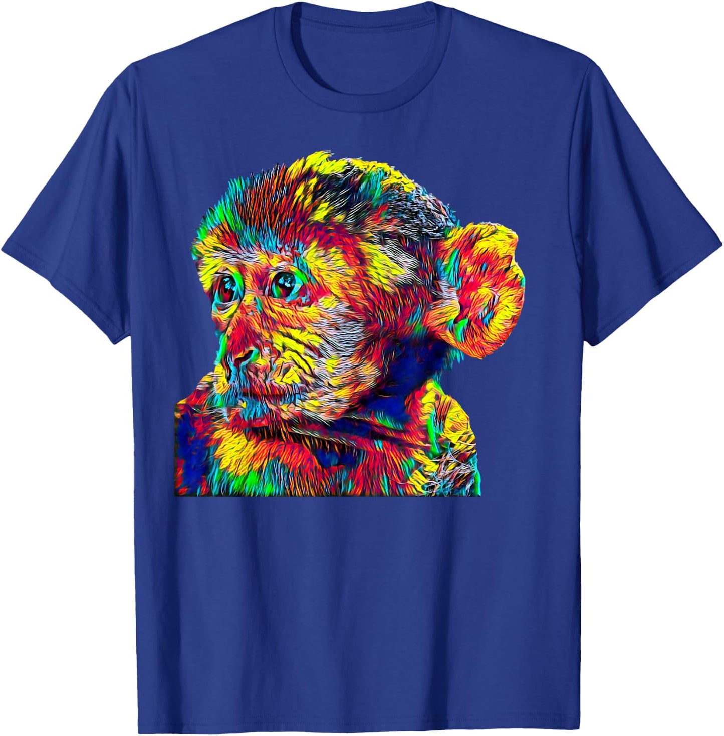 Barbary Macaque Monkey T-Shirt - T-Shirt | Royal