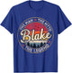 Blake The Man The Myth The Legend Personalized Name T-Shirt - T-Shirt | Royal