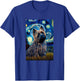 Cairn Terrier in Starry Night Painting Dog Mom Dad Men Women Kids T-Shirt - T-Shirt | Royal