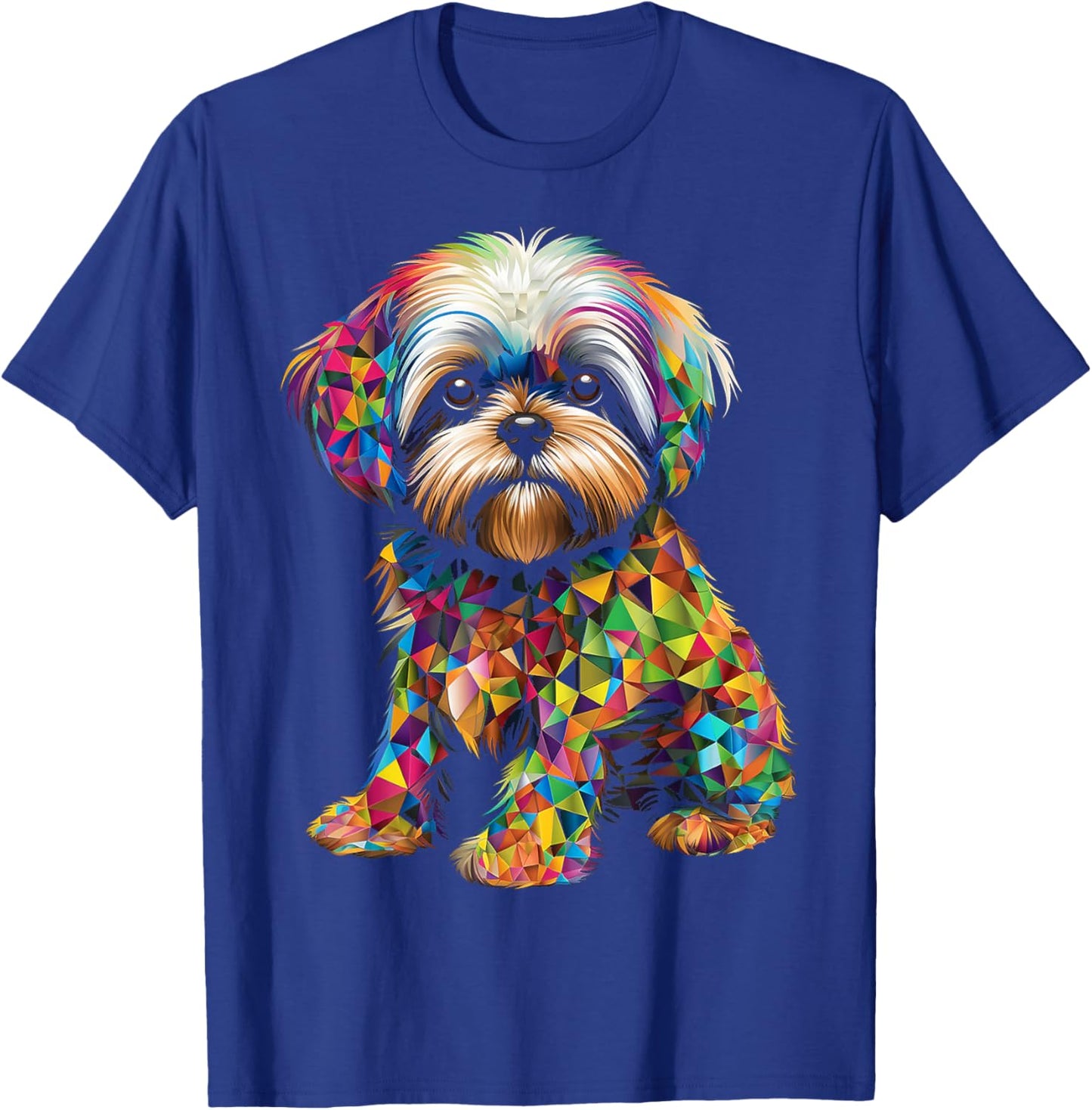 Shih Tzu Motif Pet Illustration Dog Shih Tzu Women Kids T-Shirt - T-Shirt | Royal