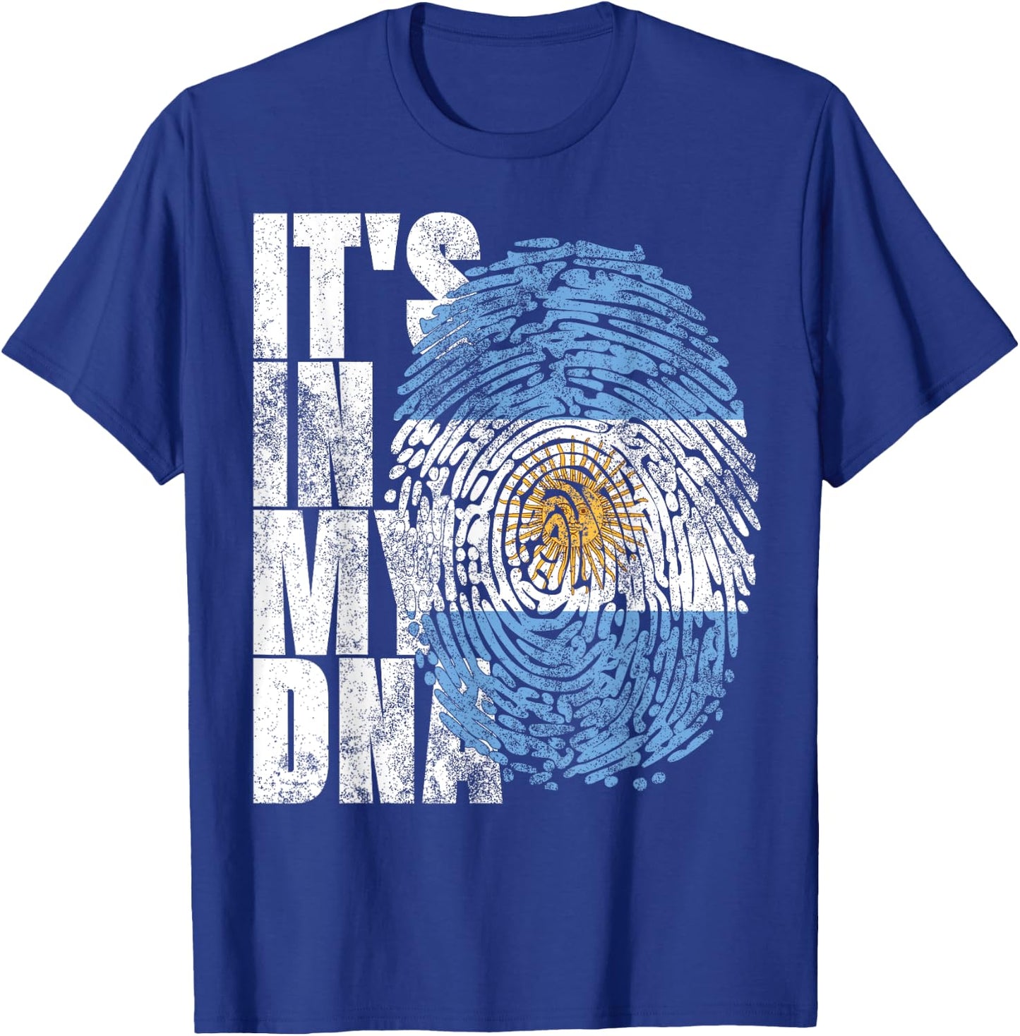 It's In My DNA Argentinian Cool Hispanic Gift Argentina Flag T-Shirt - T-Shirt | Royal