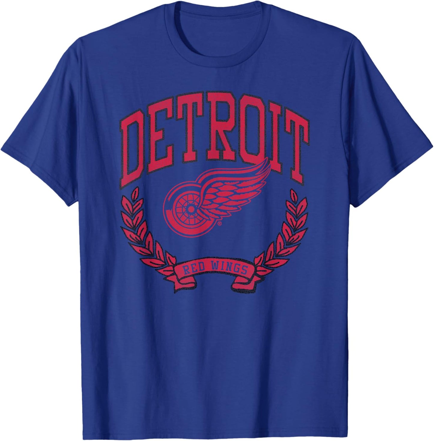 Detroit Red Wings Vintage Victory White Officially Licensed T-Shirt - T-Shirt | Royal