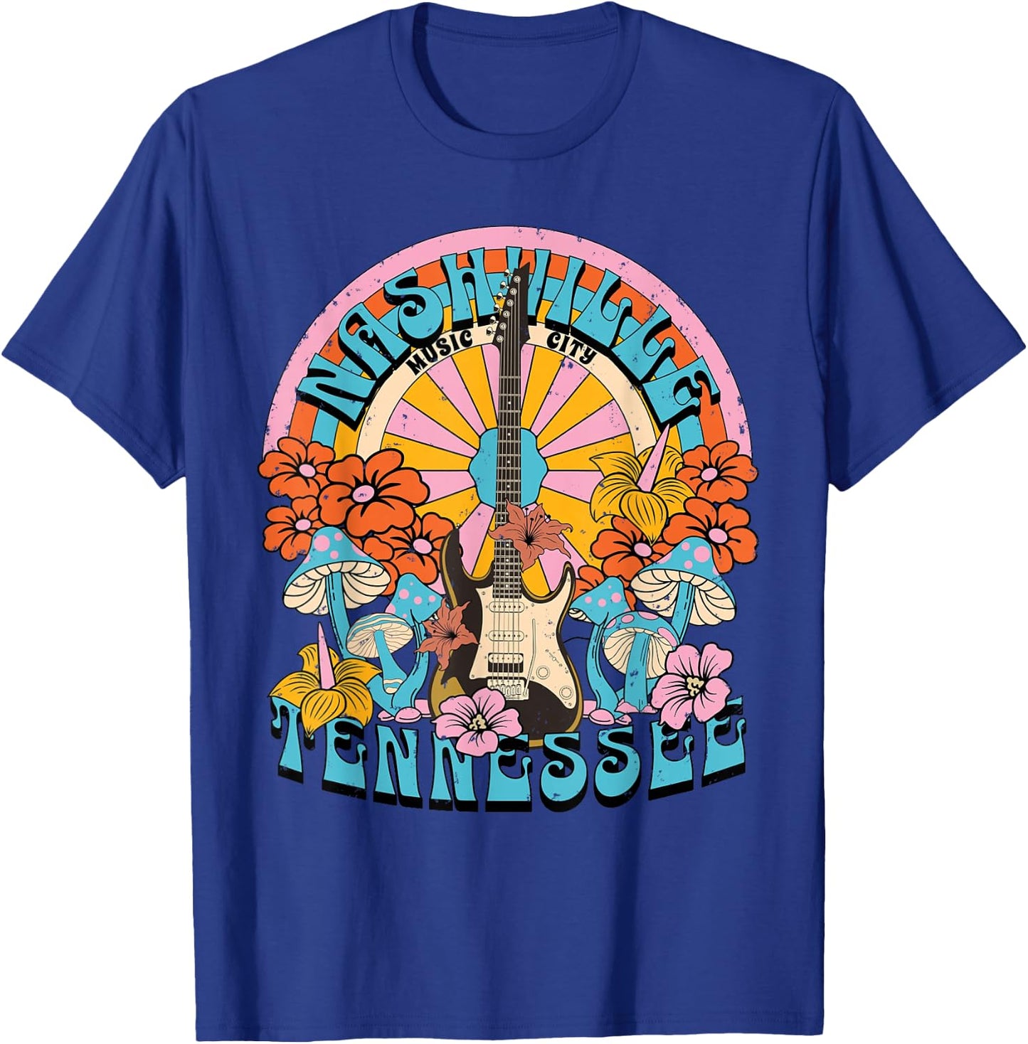 Nashville Country Music City Girls Trip Retro Nash Bash Bach T-Shirt - T-Shirt | Royal